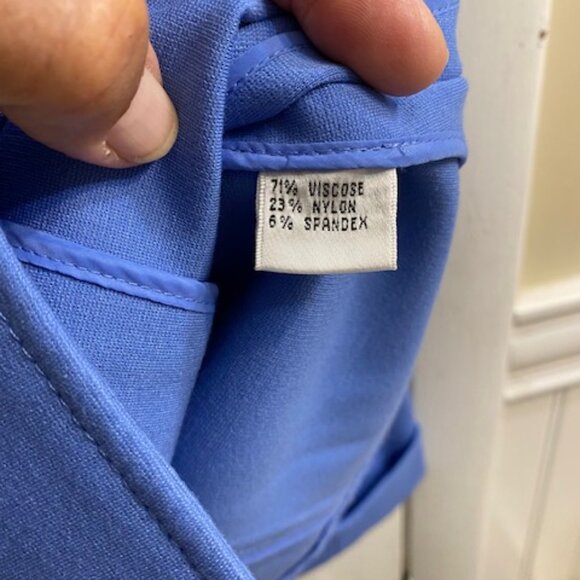 Talbots Periwinkle Blue Blazer Jacket Size 10 Petite - Picture 7 of 7